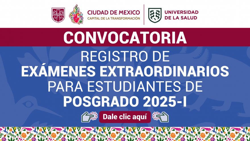 Convocatoria Registro de Exámenes Extraordinarios Posgrado 2025-I